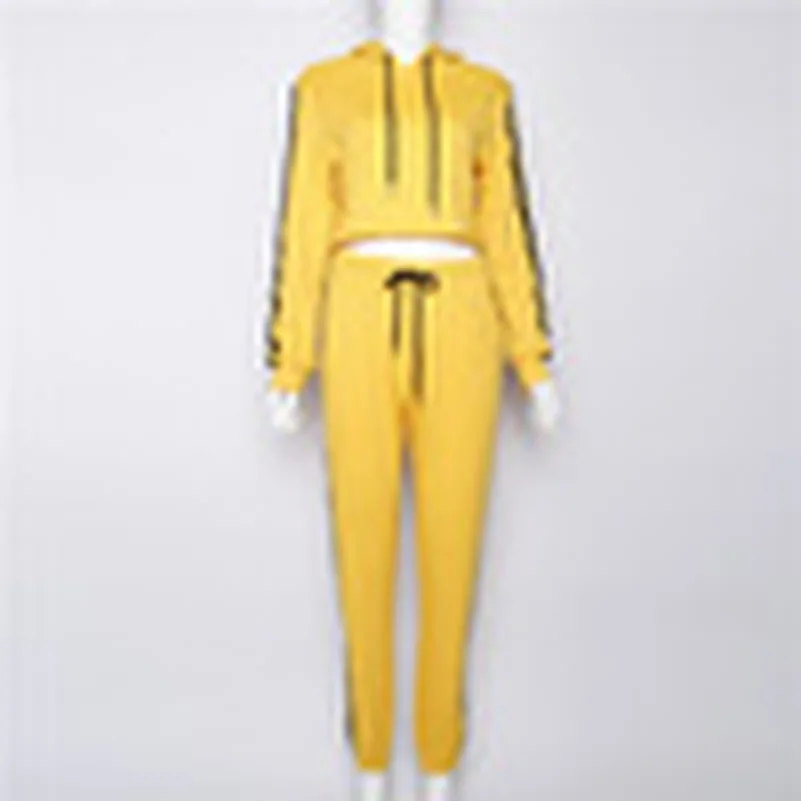 

Crop Top Lace Up Fashion Suit Set 2022 Women Tracksuit Two-piece Sport Style Outfit Jogging Sweatshirt Fitness Lounge Sportwear