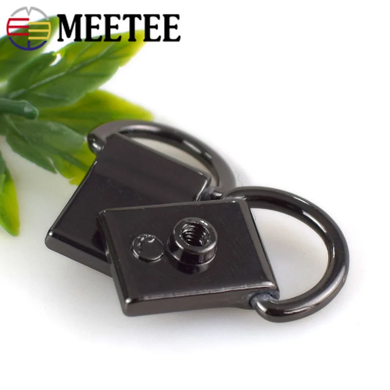 Meetee 5/10 шт. Металлические пряжки для украшения сумки DIY ремешок боковое подвесное