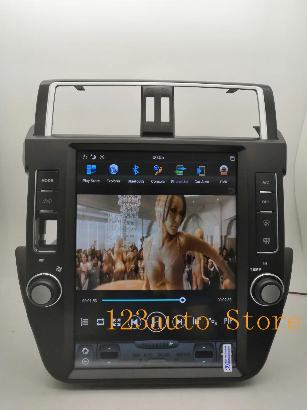 12,1 дюймов вертикальный Tesla стиль Android 8,1 Авто DVD gps PX6 ips для TOYOTA Land Cruiser Prado 150 радио