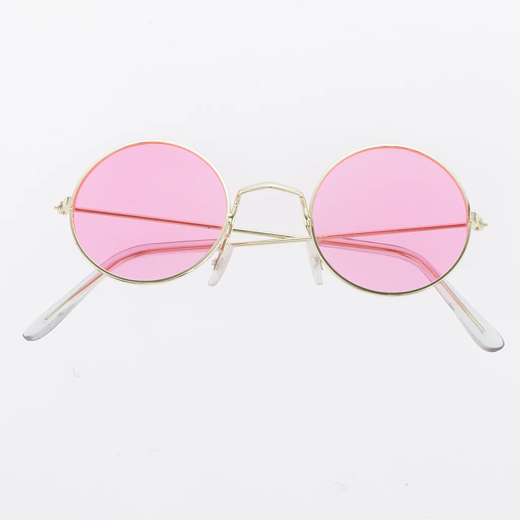 Ожерелье серьги хиппи солнцезащитные очки Костюм цветные большие круглые