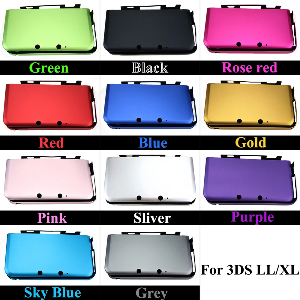 

YuXi Aluminum Hard Metal For Nintend for 3DS LL XL Front Back Faceplate housing shell case For 3DSXL LL