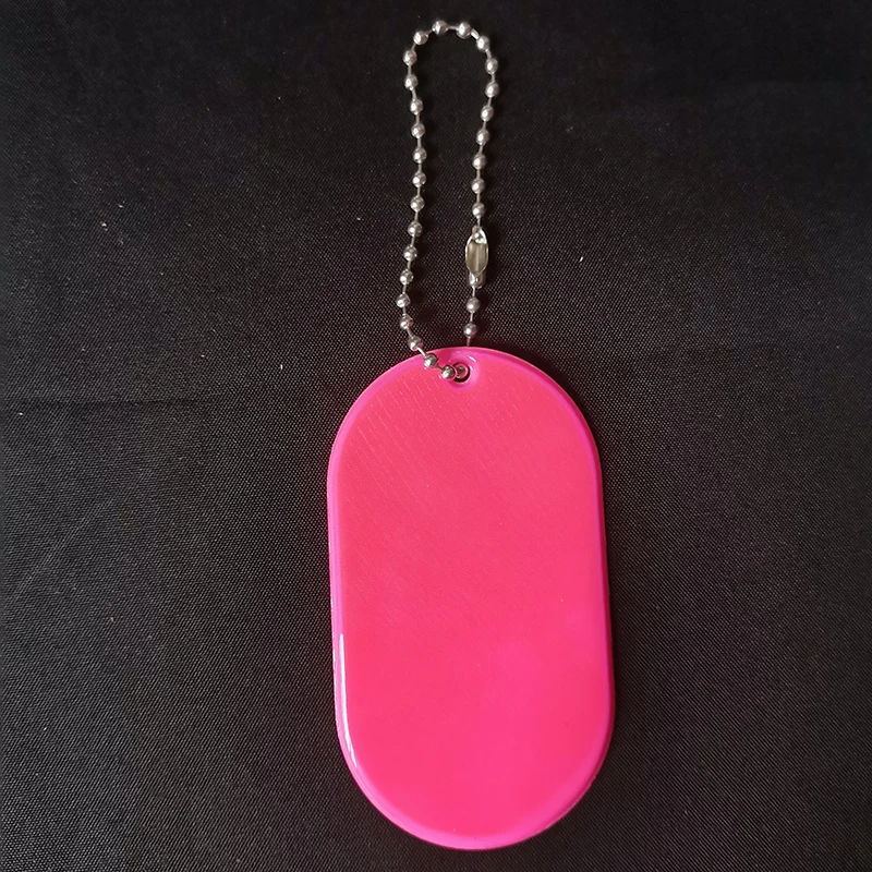 Индивидуальный светоотражающий брелок овальной формы светоотражающая подвеска