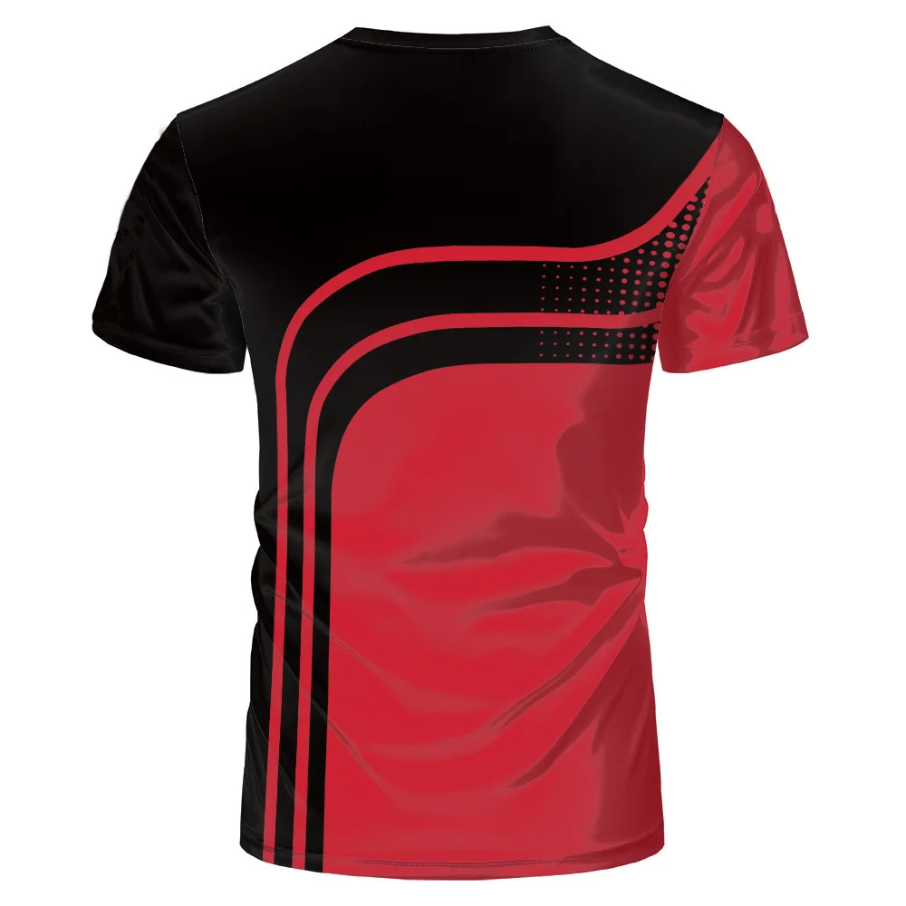 

2021 New Style 3D Red Series Printing Street Hip-Hop Men's Clothing Oversize For Adult