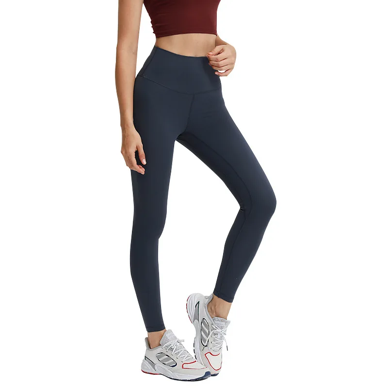 

NWT Women High Waist Printed Color Yoga Naked-feel Squat proof Leggings Tummy Control Workout Running Pants 4 Way Stretch tight