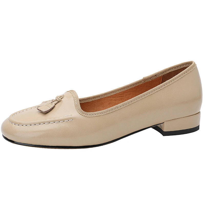 

Spring Autumn Women Pumps Shoes Round Toe Mary Janes Elegant Genuine Leather Shoes Women Footwear Casual Soft Shoes Female B28