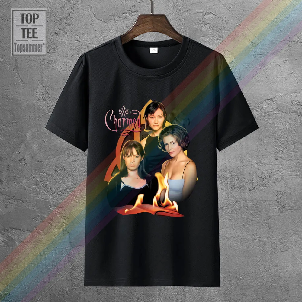 

Cbs Charmed Original Three Licensed Adult T Shirt
