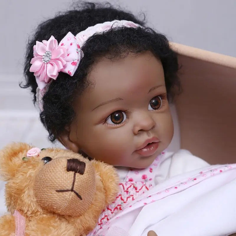 

48cm Reborn Doll Realistic Silicone Vinyl Newborn Baby Toy Girl Princess Clothes Pacifier Lifelike Handmade Gifts Y4QA