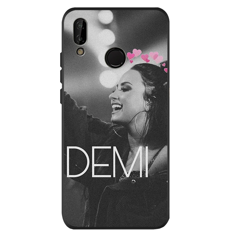 Черный силиконовый мягкий чехол Деми Lovato для телефона Huawei P40 P30 P20 P10 P9 Lite Pro 2019 P smart 2
