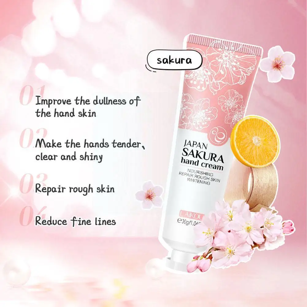 

30ml Fruity Hand Cream Replenish Moisture Refreshing Moisturizing Long-lasting Hand Skin Greasy Care Repair Cracked C4E2