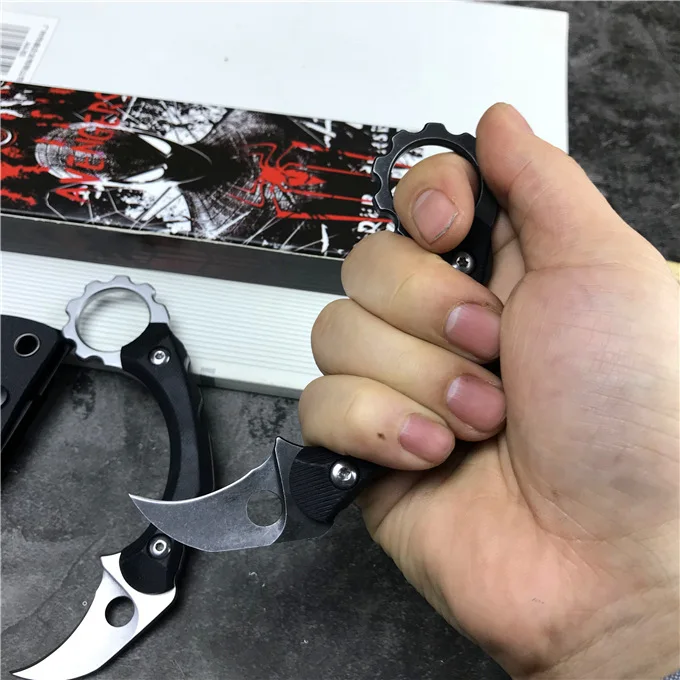 59 61HRC Karambit нож 9cr18mov лезвие G10 Ручка острый кемпинг выживания тактический