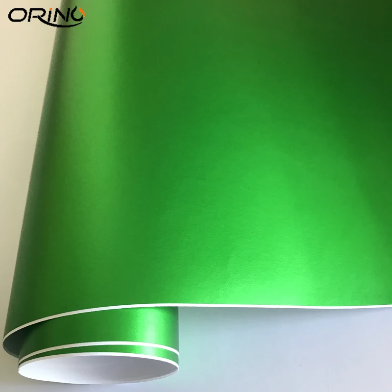 

Matt Metallic Green Vinyl Car Wrap Foil With Air Release Film DIY Easy to Use Self Adhesive Motorbike Car Sticker Decal