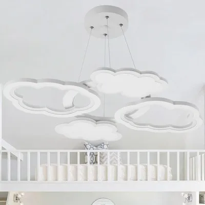 

Nordic modern minimalist cloud chandelier nursery children's room lights cartoon creativity LED cloud Chandelier free shipping