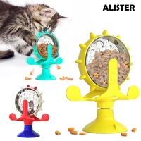 interactive cat dog food leakage toy dispenser fun rotating treat leaking dispensing teasing toys games supplies for cats kitten