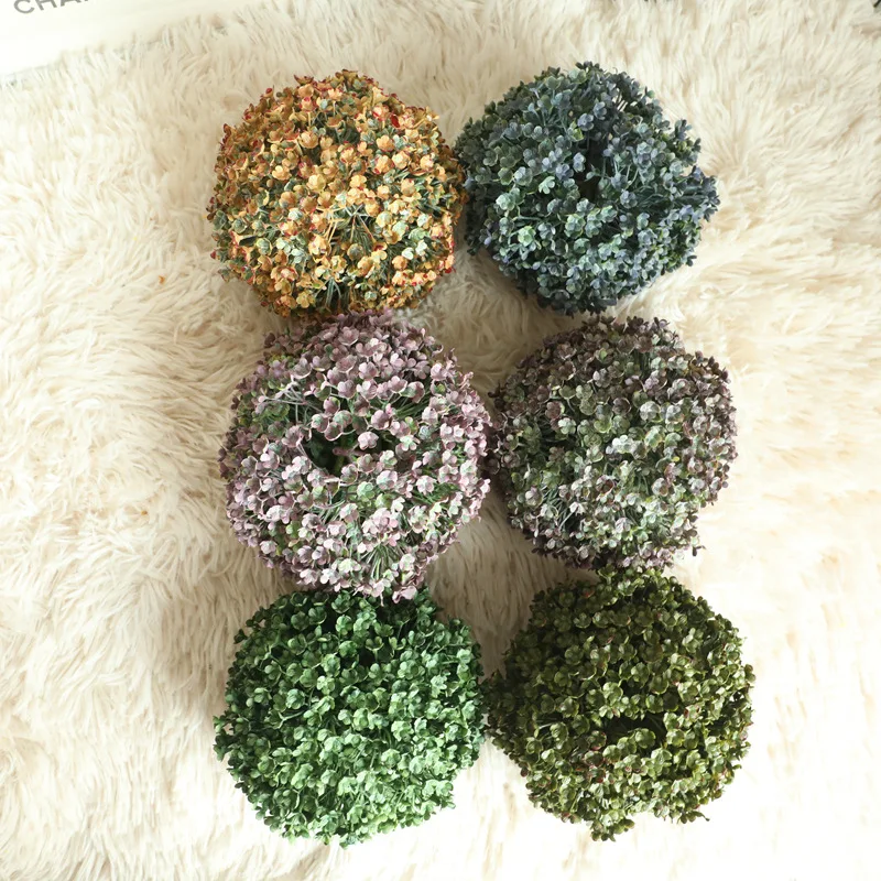 5 лепестков забора травы шар имитация пластиковых цветов фермерский Декор