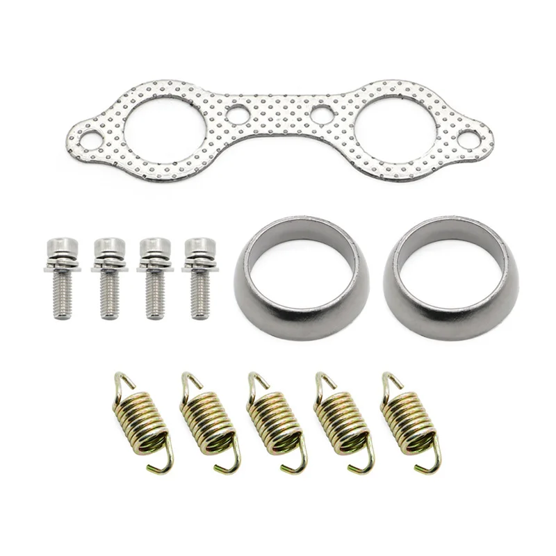 

For Polaris Sportsman 600 2003-2006 700 2002-2007 Exhaust Pipe Manifold Gasket Inlet Outlet Gaskets Springs Bolt 5811511 3610047