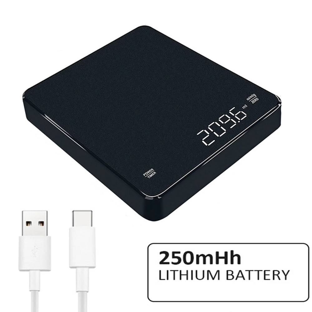 

Весы кухонные электронные с таймером, 3 кг/0,1 г, USB
