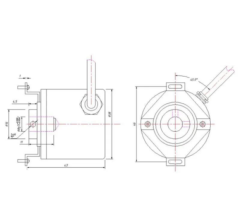 Фото 38mm Industrial incremental photoelectric encoder 100/200/360/400/600/1000/1024/2000/2500 pulse hollow shaft rotary Инструменты 38mm Industrial incremental photoelectric encoder 100/200/360/400/600/1000/1024/2000/2500 pulse hollow shaft rotary Инструменты