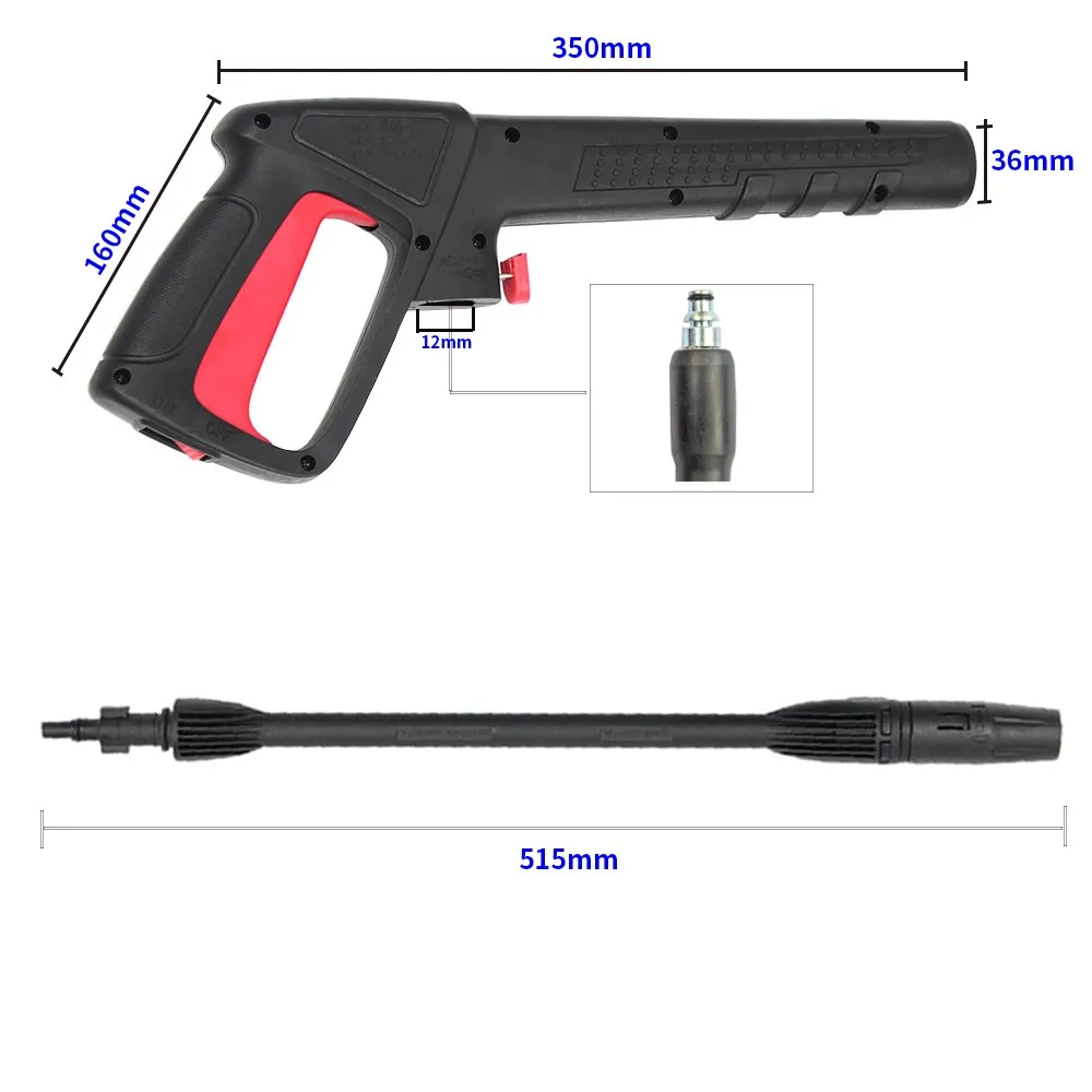 

High Pressure Cleaner Car Wash Water Gun Or Water Pipe Tools For AR / Black&Deck/ Bosch AQT House Garden Cleaning Accessories