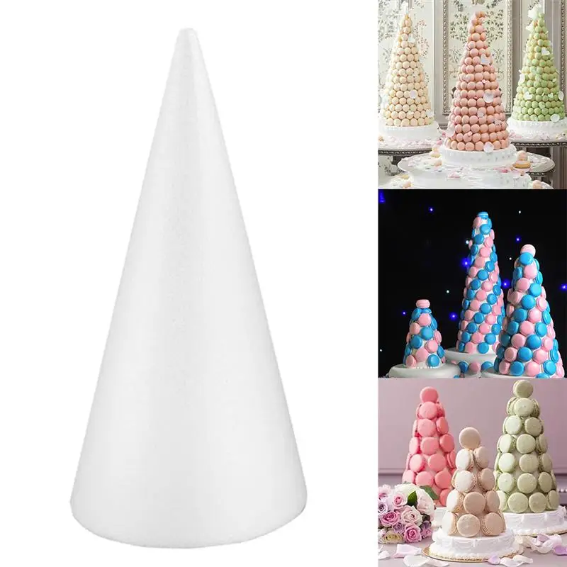 Foam Cone Blank Modeling Plastic Christmas Tree Cone Craft Cone Children Handmade DIY Accessories Cake Accessories Fruit Tower