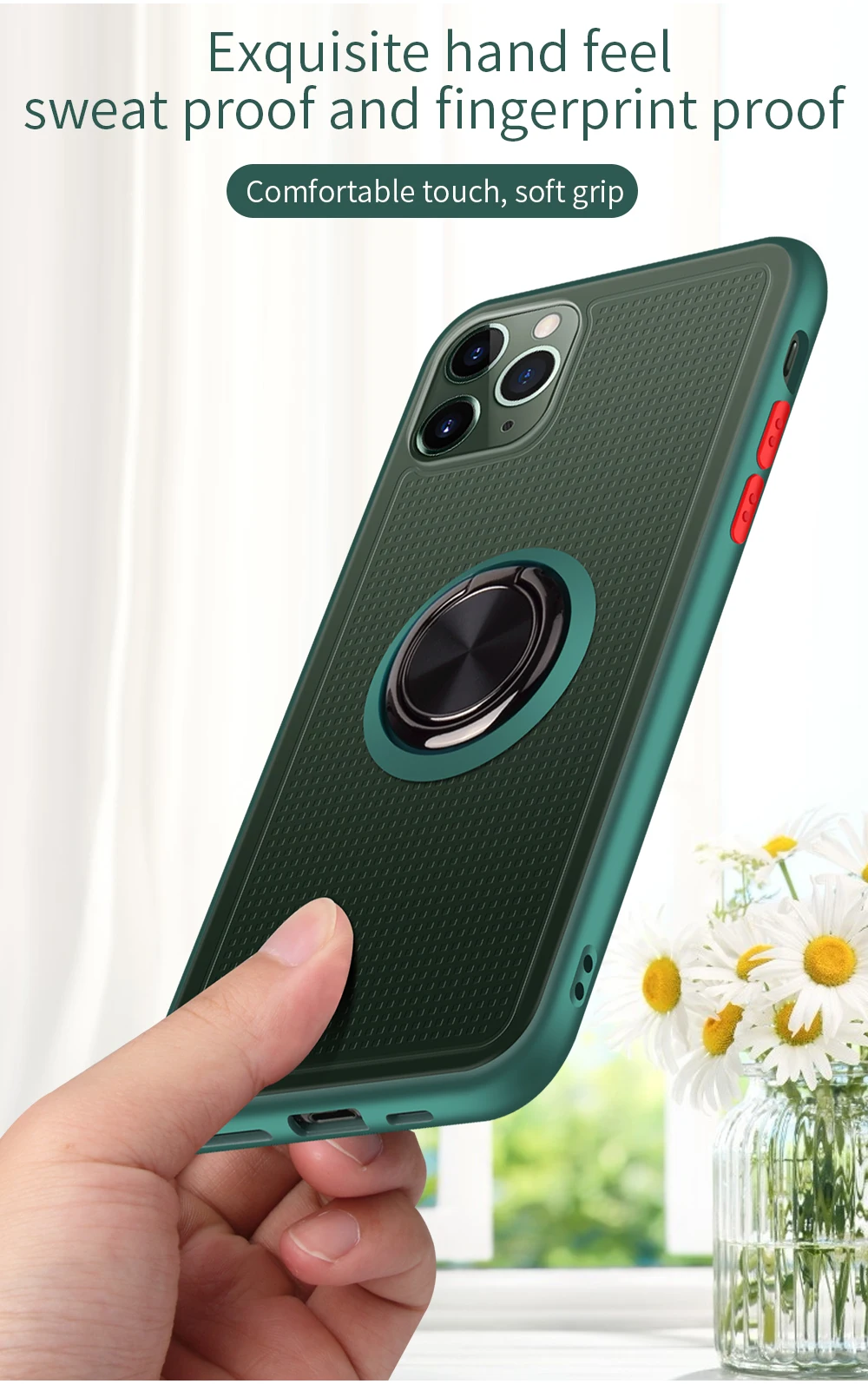 Противоударный чехол OTAO с магнитным кольцом для iphone XS MAX XR X 8 7 6 6S Plus, жесткая задняя крышка для iphone 11 Pro MAX, чехол s Coque