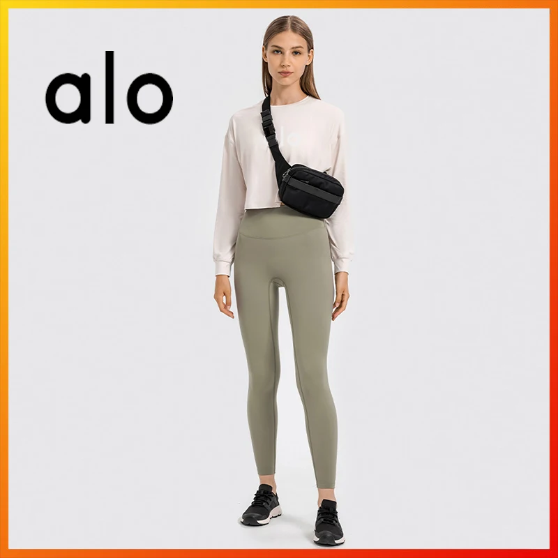 

Alo Yoga Women's Autumn New Sports Crop Top Women's Fitness Sports Long Sleeve Tops Outdoor Exercise Gym Leisure Warmth DS124