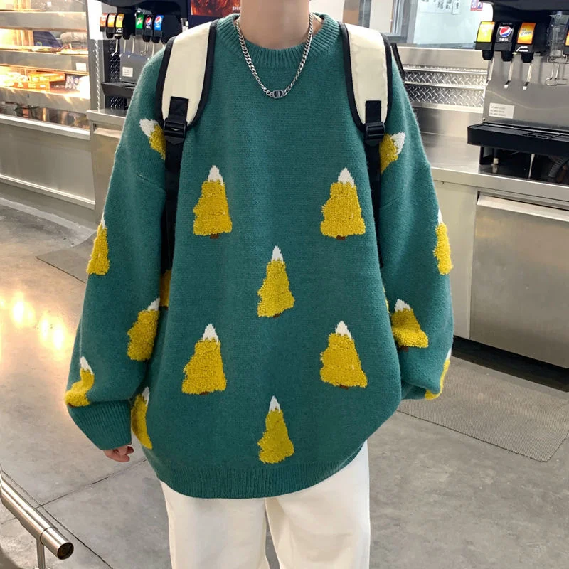 

Privathinker Contrast Color Kawaii Women Loose Sweater Fashion Autumn Korean Clothing O-neck Casual Female Knitted Pullovers