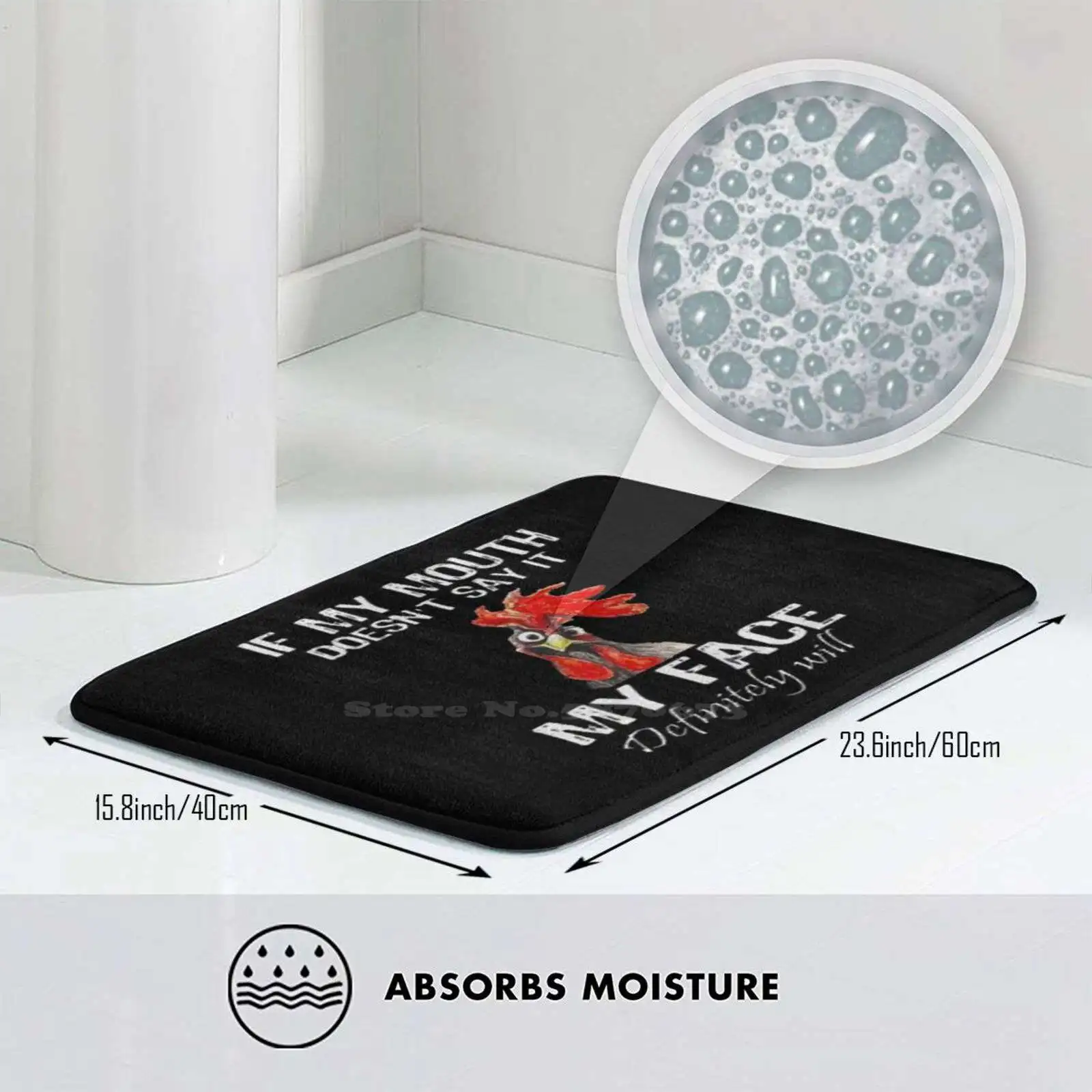 Если мой рот не говорит что это забавная цитата забавный подарок в стиле ретро