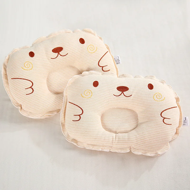

Head Protection Cushion Pillow Newborn Baby Kids Pillows Embroidery Cotton Kids Pillow Sleep Positioner for Flat Head Syndrome