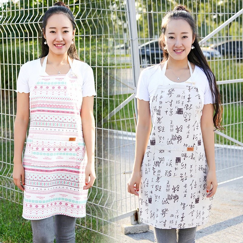 Фартук женский простой маленький свежий кухонный домашний фартук без рукавов