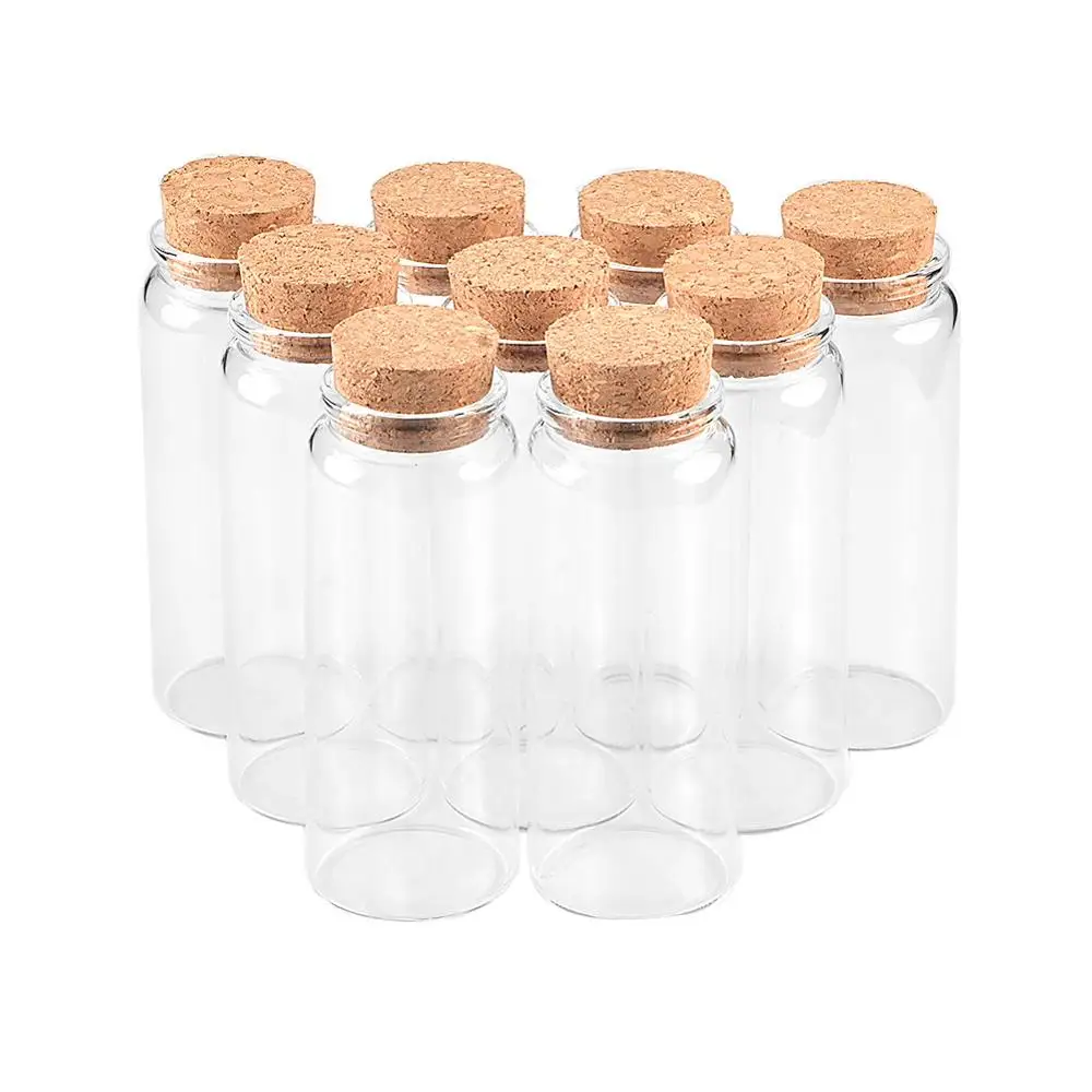 6 шт. 150 мл маленькие Hyaline Стекло контейнер с пробками конфеты Еда горшок