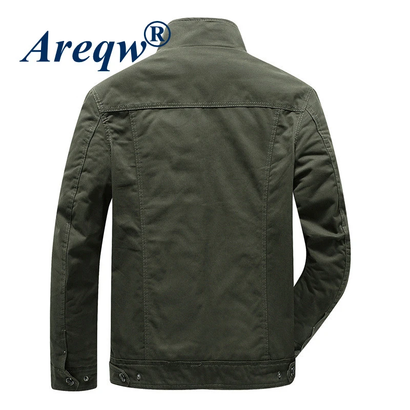 

20021 Autumn and Winter Plus Velvet Thickening Young Men Men's Jacket Coat Loose Large Size Military Uniform Tooling Pure Cotton