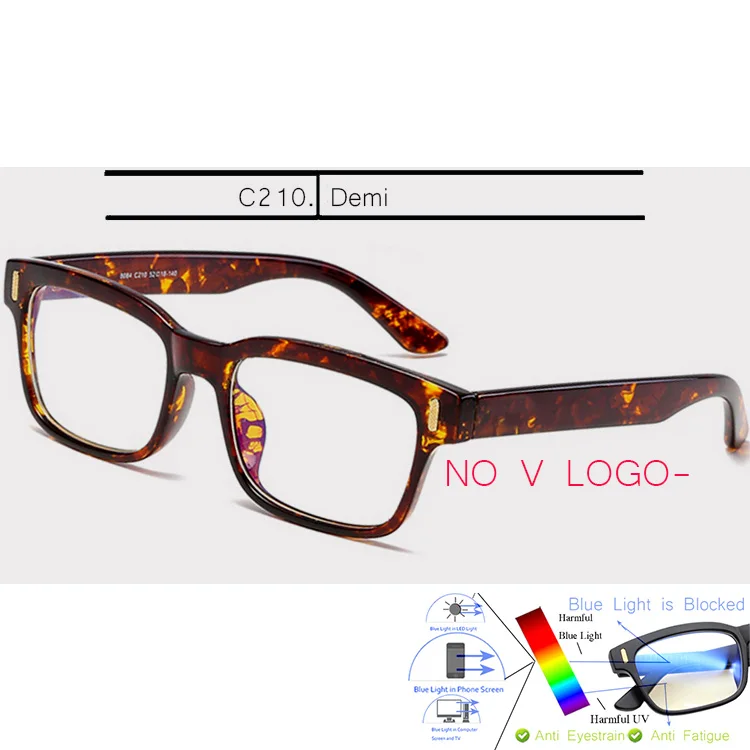 NO V LOGO-C210 IVSTA, синий светильник, очки, компьютерная игровая оправа, для мужчин, анти-Синие лучи, блокировка, по рецепту, близорукость, поляризованные солнцезащитные очки, ночной ботаник - Цвет оправы: NO V LOGO-C210