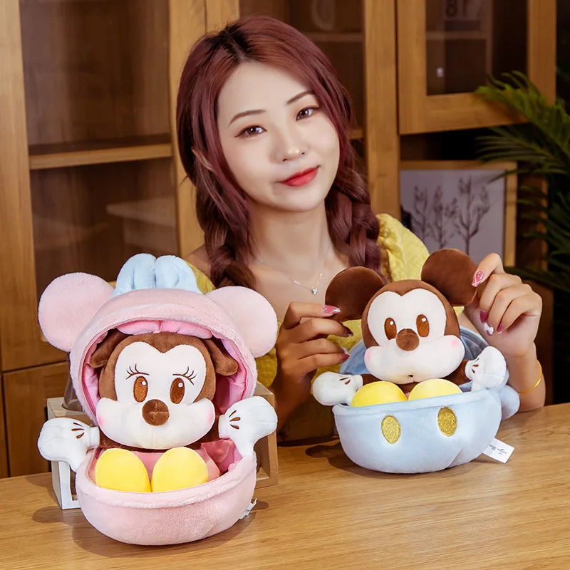

Disney Cartoon Characters Around Cute And Interesting Egg Doll Plush Toy Cute And Fun Stuffed Toys Children's Birthday Gift