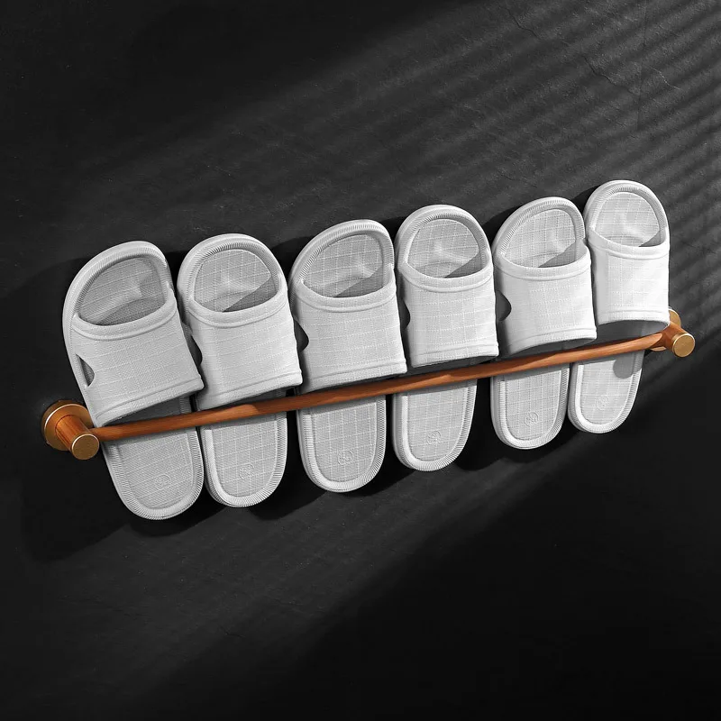 Ванная комната многоразовые тапочки вешалка настенная деревянная для полотенец