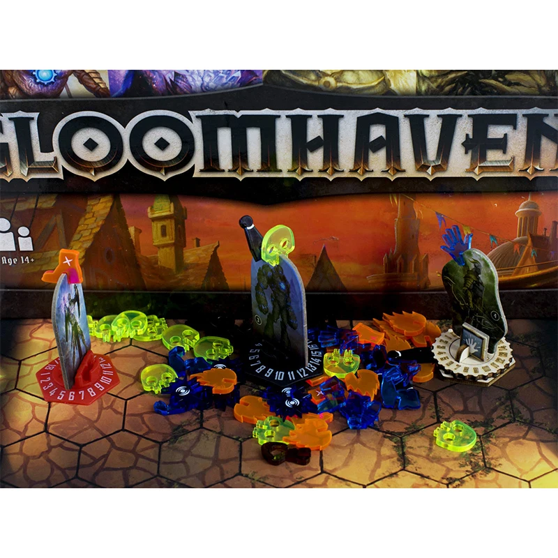 Набор жетонов 60 акриловых маркеров игровые аксессуары для Gloomhaven забытые круги