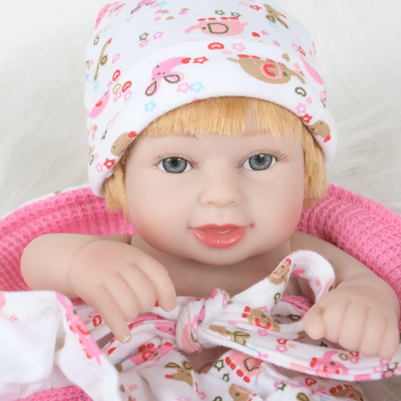 

28CM Reborn Baby Doll Toy Full Silicone Body Realistic Baby Doll With Toddler Birthday Christmas Gifts