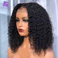 curly 5x5 pu silk base lace front human hair wigs pre plucked scalp top lace front wig remy brazilian hair for women luffywig