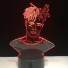 XXXTentacion известных, реперские кепки 3D светодиодный светильник Иллюзия 7 цветов пеленального столика ночной Светильник для прикроватный светильник украшения дропшиппинг