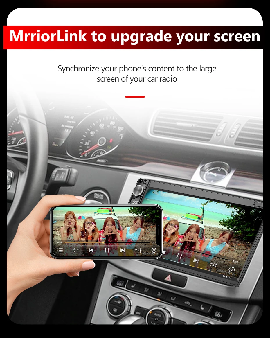 $76.90 Car Radio Android GPS 2 Din Multimedia Video Player Navigation 7