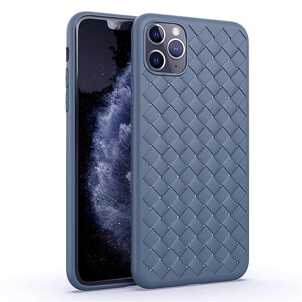 Чехол для iPhone 11 Pro Max Xs Xr X 10 8 7 Plus мягкий чехол с переплетением очень приятный