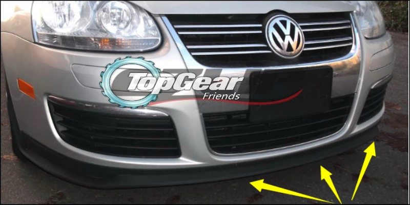 Дефлектор губ бампера для Volkswagen VW Sharan передняя юбка спойлера ДЛЯ TopGear Friends