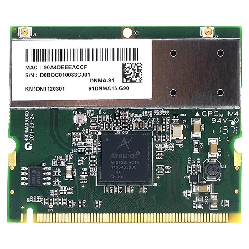 

AR9223 Wireless Network Card, Mini Pci-E Built-in 300M Wireless Network Card Supports Xp, Win7/8/10