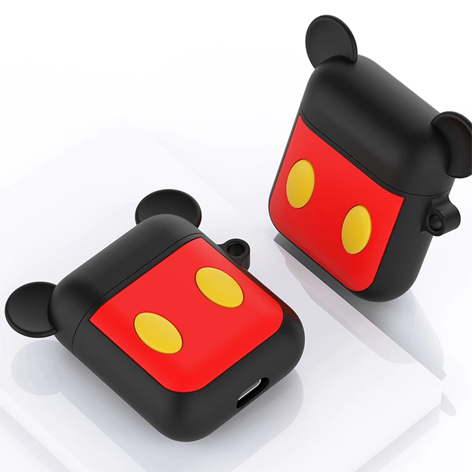 18H Чехол для наушников для Airpods 2, чехол, силиконовый, 3D, молочный чай, мультяшный милый медведь, чехлы для Apple Air Pods, чехол для наушников, аксессуары - Цвет: 18H