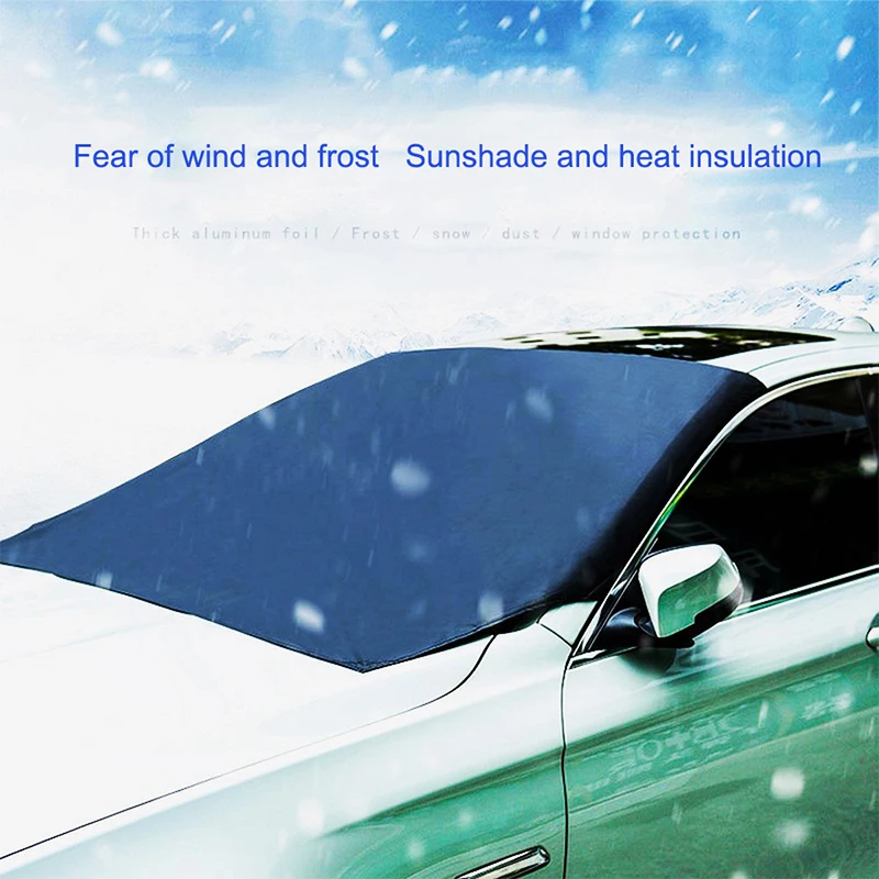 

AOZBZ Auto Windshield Cover Snow Cover Front Rear Window Sun Protector Foldable Visor Foldable Visor Sun Shade Windshield Cover