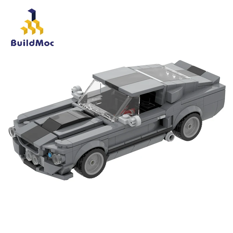 

BuildMoc Technical Car MOC Speed Champions Supercar Super Race Car Sport Vehile Building Blocks Brick Toy For Children