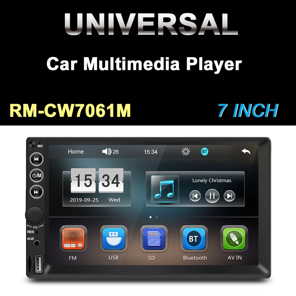 

2 DIN 7 inch TFT Touch Screen USB AUX-In FM Radio Auto Stereo Dash Bluetooth Stereo Radio with USB AUX IN