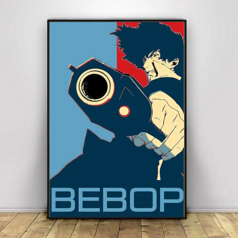 Ковбой Бибоп Спайк шелковая Плакаты и декоративное настенное Искусство Рисунок