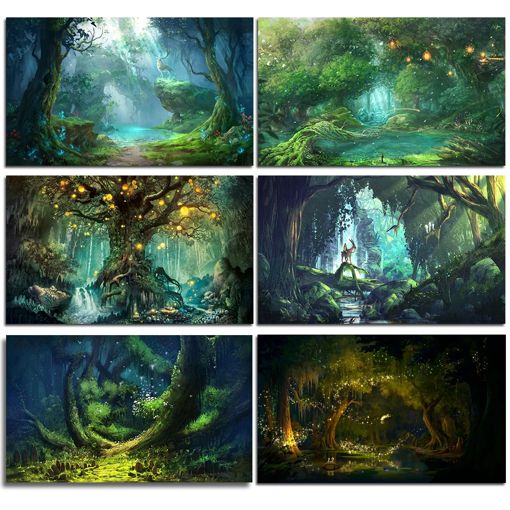 

5D алмазная живопись «сделай сам», вышивка крестиком, фантазия, пейзаж, дерево, полноразмерная/круглая вышивка стразы, набор для мозаики, укр...