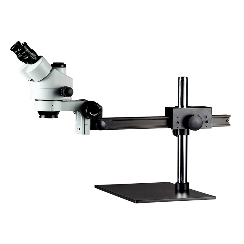 

STL8 mobile arm bracket trinocular microscope can be equipped with camera electronic repair LED lamp magnifier