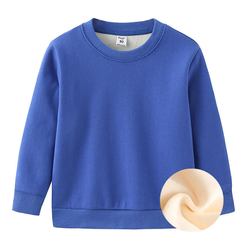 

Зимние свитшоты для маленьких мальчиков и девочек, Детский Теплый пуловер, одежда, детские свитшоты, детские толстые топы для девочек с барх...